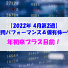 【株式】週間運用パフォーマンス＆保有株一覧（2022.4.8時点）  年初来プラス目前！