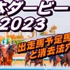 【日本ダービー2023】出走馬予定馬データ分析と消去法予想