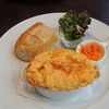 CAFE AUX BACCHANALES で、オマールビスクのスフレドリアプレート＠札幌