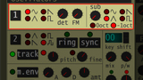 【MIDIデータ作成】Synth1の各パーツの説明2 : Oscillators - 1 - det FM sub