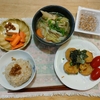 長芋ステーキ。野菜味噌汁３日目。