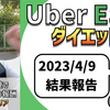 ウーバーイーツ配達員ダイエット68日目の稼働結果。【2023.4.9】