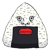 かわいいおにぎり のイラスト