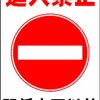 駐車場プレートサイン「進入禁止（関係車両以外）」