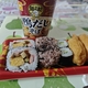 彩り寿司盛り合わせと鴨だしそば