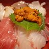 角上魚類で買い物してきて海鮮丼2