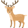 シカのフリーイラスト素材