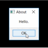 QMessageBoxでチョロっとダイアログ表示