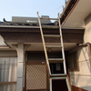 玄関の屋根と軒先の修理工事
