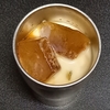 ドリップコーヒーで作ったコーヒー氷でアイスカフェオレ