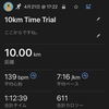 10kmのタイムトライアルをやってみた。