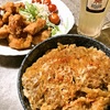 ほっともっと弁当   ロースかつとじ、チキンバスケット