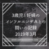 3歳児と妊婦のインフルエンザＡとの闘いの記録2019年3月。