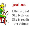 今日の単語: jealous