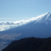 富士山を目の前に「三ツ峠山」