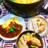 お気に入りの「ごま豆乳鍋つゆ〈赤〉」本日は鶏つみれの鍋