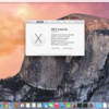 OS X 10.10 Yosimite をMacBook Late2008にインストールしました。