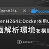 OpenH264とDockerを用いて動画解析環境を構築する