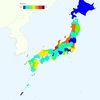 Result of Nationwide Physical Performance Test by Prefecture in Japan, 2014