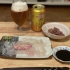 ５月21日の飯。刺身でしっぽり。