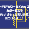 サッカーFIFAワールドカップ2022 カタール大会開幕！いつもよりもっと楽しむ方法見つけたよ。