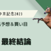 【中京記念2023】最終結論｜軸馬＆相手馬の予想