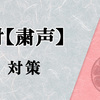 御巫使いによる、対【粛声】雑感