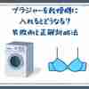 ブラジャーを乾燥機に入れるとどうなる？失敗例と正解対処法