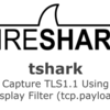 tsharkディスプレイフィルタ(tcp.payload)でTLS1.1通信をキャプチャする