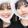 ひなちゃんとかねるとか。欅の公式ブログの写真から。