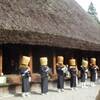 東山に、虚無僧が現れました！