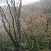 暴風雨の屏風岩。