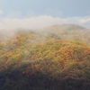 雨がやんで雲が切れたらこんな光景が……。