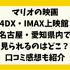 マリオの映画4DX・IMAX上映館 名古屋・愛知県内で見れるのはどこ？口コミ感想も紹介