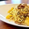 【55点】ベーコンと舞茸の「カレー風味パスタ」フェデリーニ