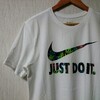 NIKE floral swoosh Tee shirt