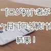 【報告】ブログ初心者がブログを9ヶ月続けた結果