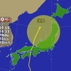 台風20号 日本海を北上 