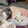うさぎ君用、パッチワーククッション