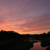 夕焼けの季節へ～鴨川・北大路橋から～