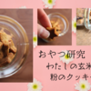 おやつ研究:硬〜いクッキーはお好みですか？♡玄米粉と大豆粉のクッキー黄金比みつけた！