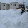 雪かきに一日