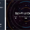Sci-FI UI Design for uGUI　メニュー画面やアニメーション、uGUIの機能を多く活用したSFデザインのUIテンプレート