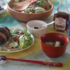 チョコクロワッサンの朝食