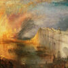 045．J.M.W.ターナー　≪国会議事堂の火事 1834年10月16日≫　1835年　フィラデルフィア美術館、アメリカ