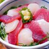 マグロとホタテの紅白丼＆キムチ肉じゃが