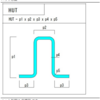 jw_cad 外部変形 － (52) ハット形鋼 －