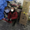 恒例の年末・年始炊き出しに参加する山本太郎代表ほか（雨宮処凛さんのTwitterより）。