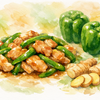 鶏ももとピーマンの生姜炒め【簡単おかず】