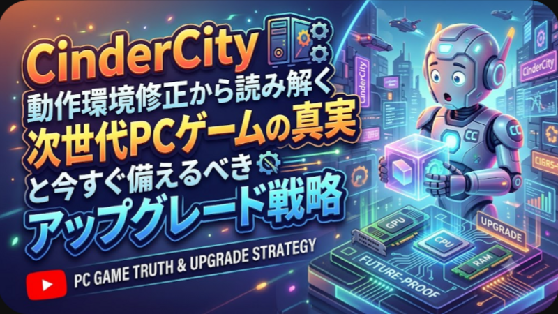 CinderCity動作環境修正から読み解く次世代PCゲームの真実と今すぐ備えるべきアップグレード戦略